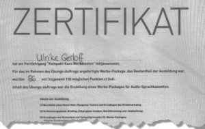 zertifizierte Werbetexter